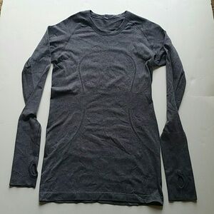 lululemon athletica Charcoal Long Sleeve Tee